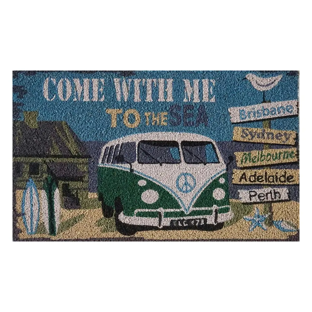 Solemate Latex Backed Coir Traveller Kombi 45x75cm Slimline Outdoor Doormat - Home & Garden