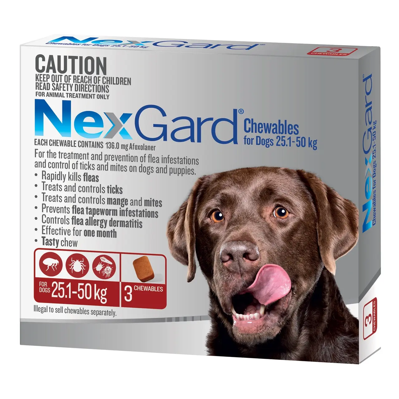Nexgard Dog 25.1-50kg 3 Pack