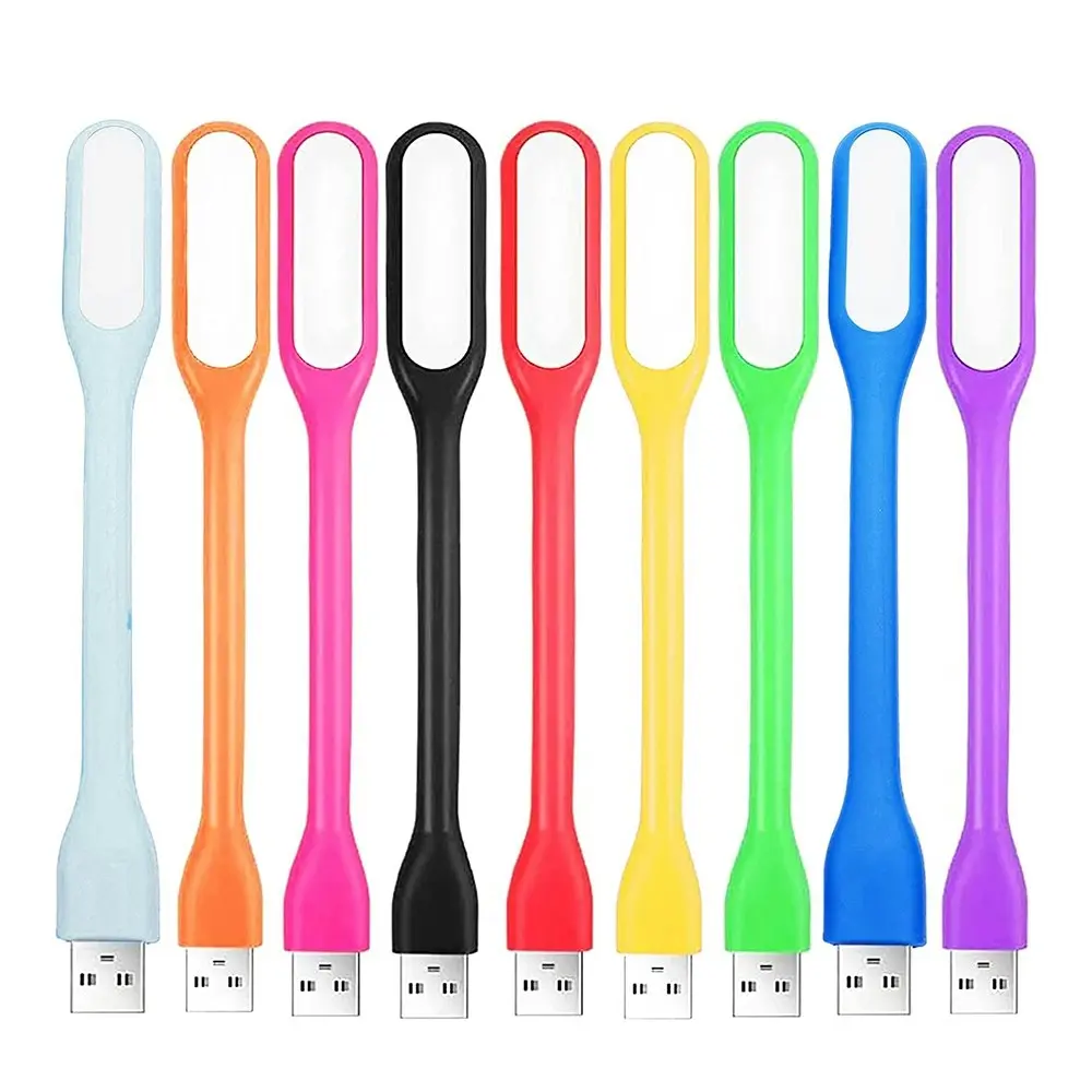 9 Pcs Mini USB Light LED Laptop Lights Portable Flexible Reading Light - Home & Garden