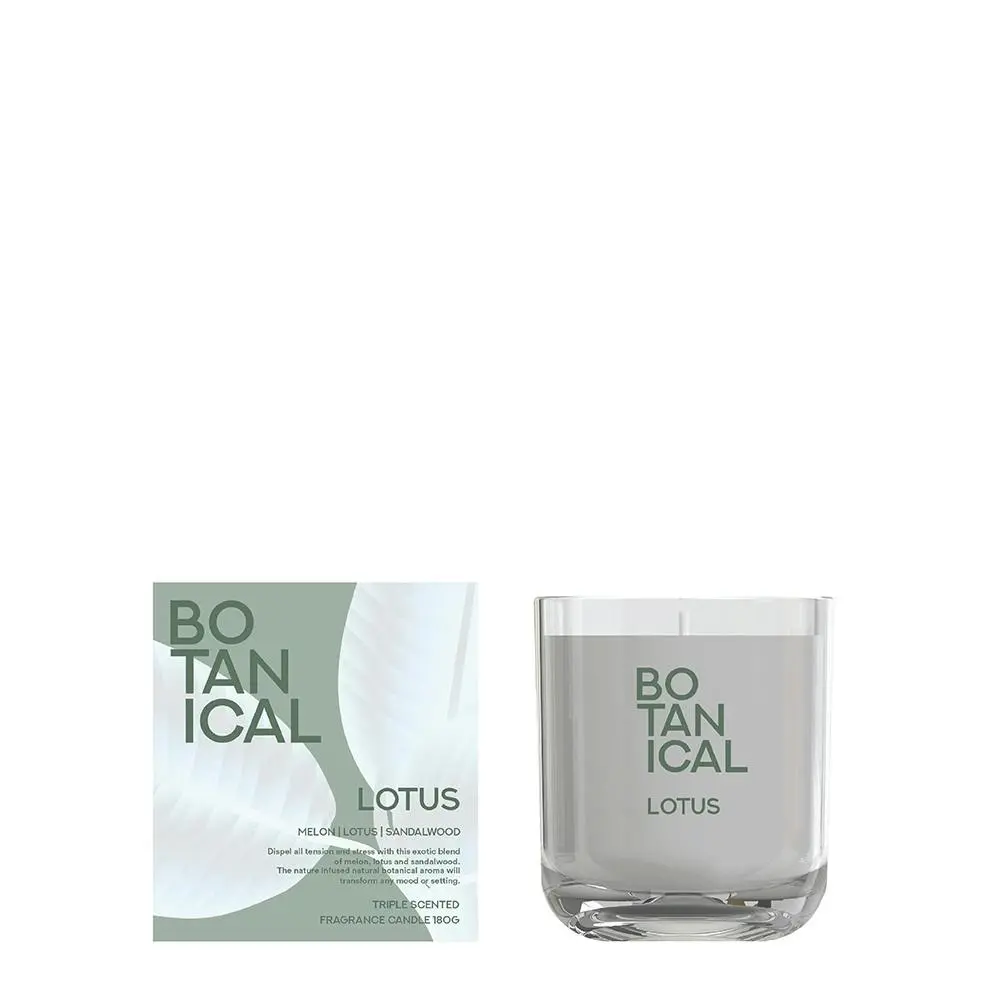 Salt & Pepper Home Fragrance Aromatherapy Botanical Lotus 180g Scented Candle - Home & Garden