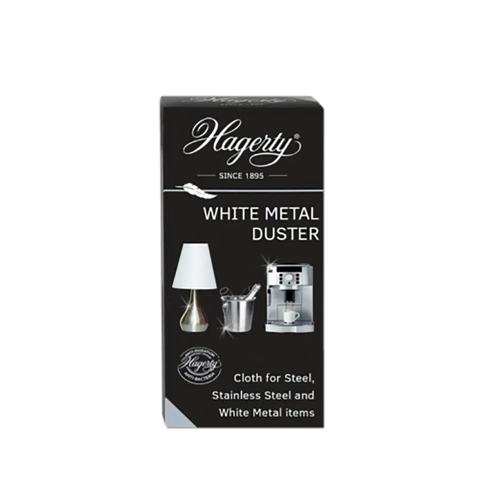 Hagerty Cleaning Products White Metal Stainless Steel Duster Wipe Cloth - Home & Garden