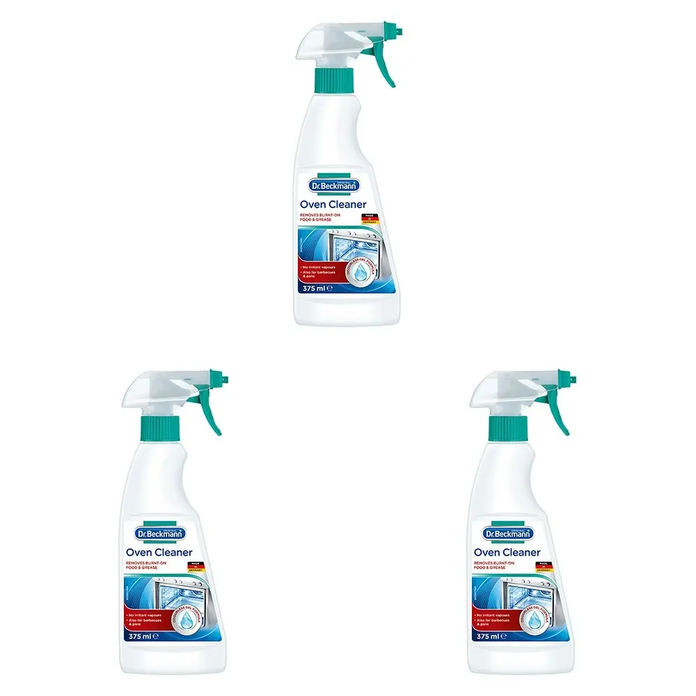 3x Dr Beckmann Oven Cleaner Active Gel Kitchen Appliances Cleaner Oil Remover - Home & Garden