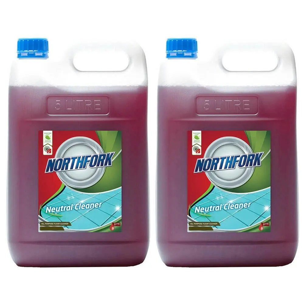 2x Northfork 5L GECA All Purpose Neutral Floor Cleaner for Wooden/Tiled Floor - Home & Garden