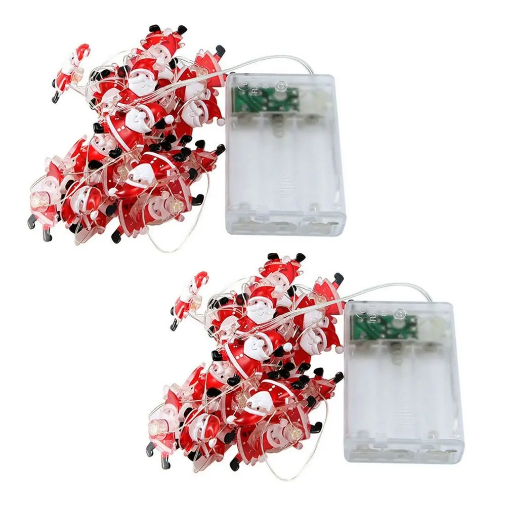 2 Pack Snowman Santa Claus String Light Garland Merry Christmas Decor - Up to 60% Off Christmas Decoration Specials