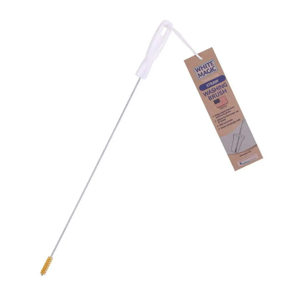 White Magic 45cm Washing/Cleaning Brush Cleaner For Super Long Drinking Straw - Home & Garden