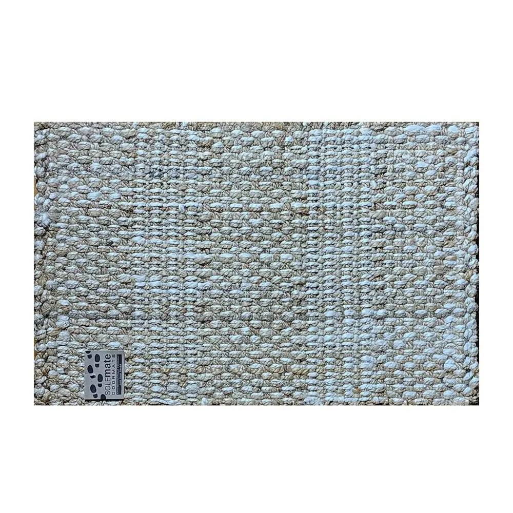 Solemate Jute, Stripes & Knots 50x80cm Stylish Outdoor Entrance Doormat - Home & Garden