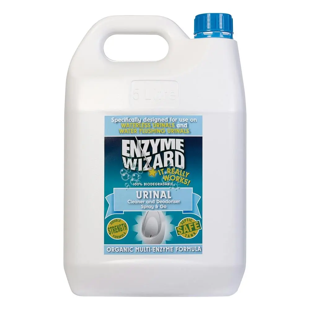 Enzyme Wizard 5L Bathroom Liquid Urinal Surface Cleaner/Deodoriser Odour Remover - Home & Garden