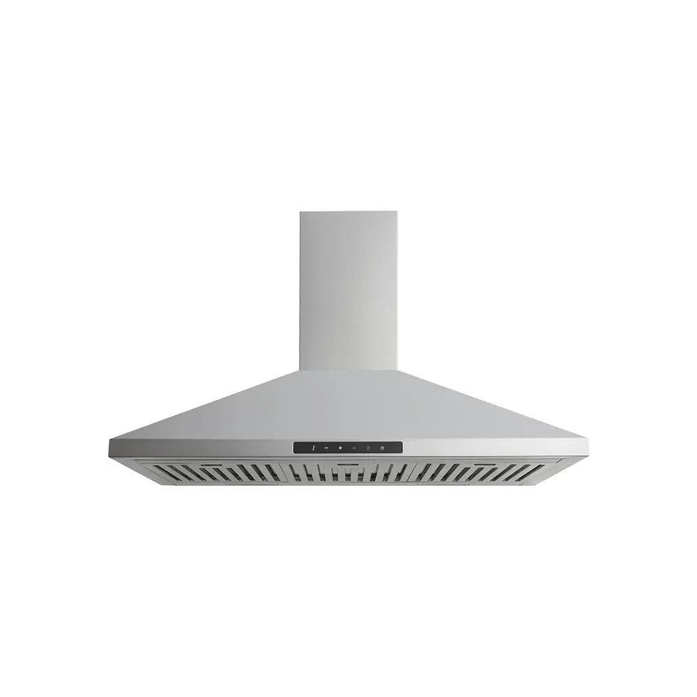 Euromaid 90cm Stainless Steel Pyramid Canopy Rangehood 700m3/h Air Extraction - Home & Garden