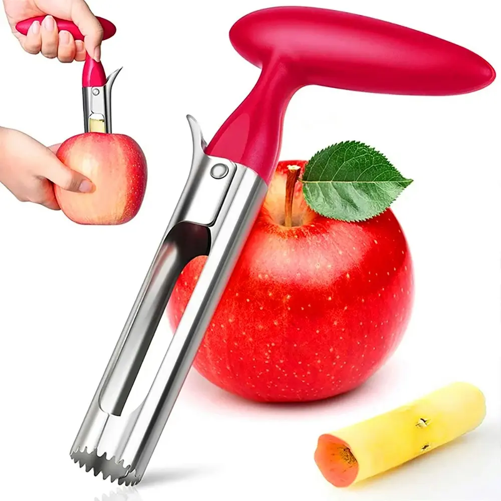 2pcs Apple Corer Easy To Use Durable Apple Pears Corer Remover Fruit Cutter - Home & Garden
