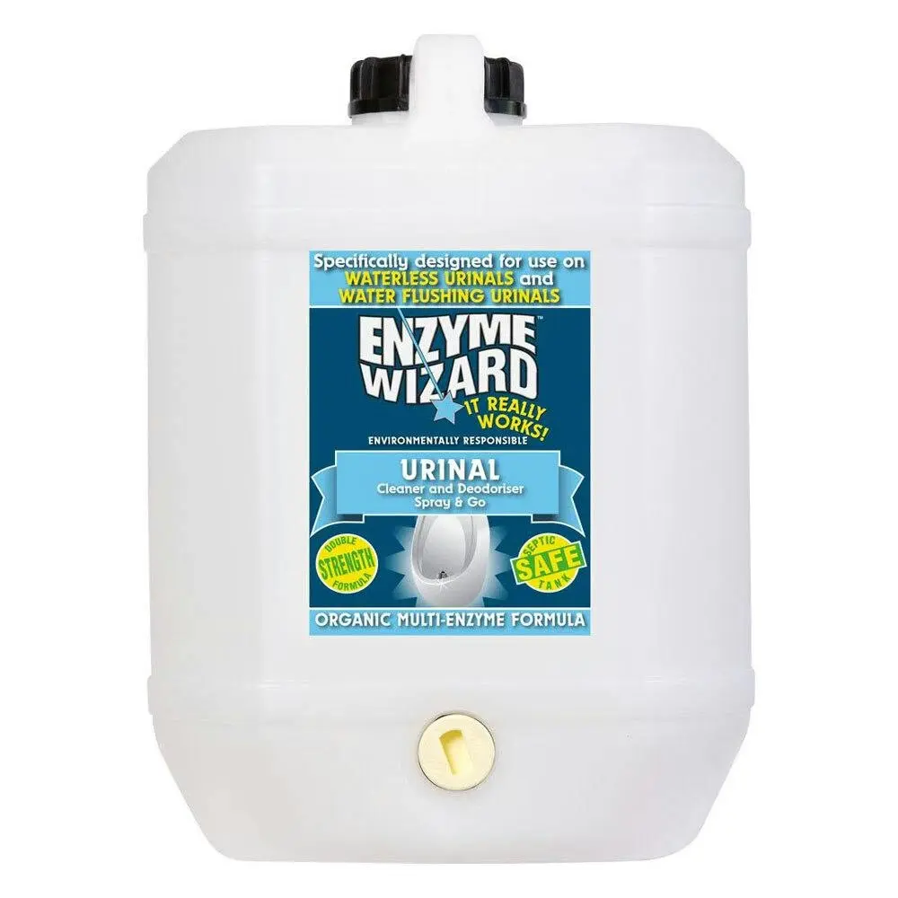 Enzyme Wizard Toilet Urinal Cleaner Spray & pH Neutral Deodoriser Refill 10L - Home & Garden