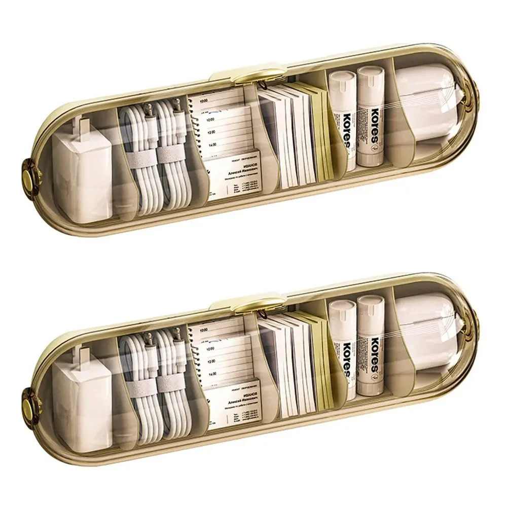 2Pcs Data Cable Storage Box Wall Mounted Charging Cable Charger Desk Organizer - Home & Garden