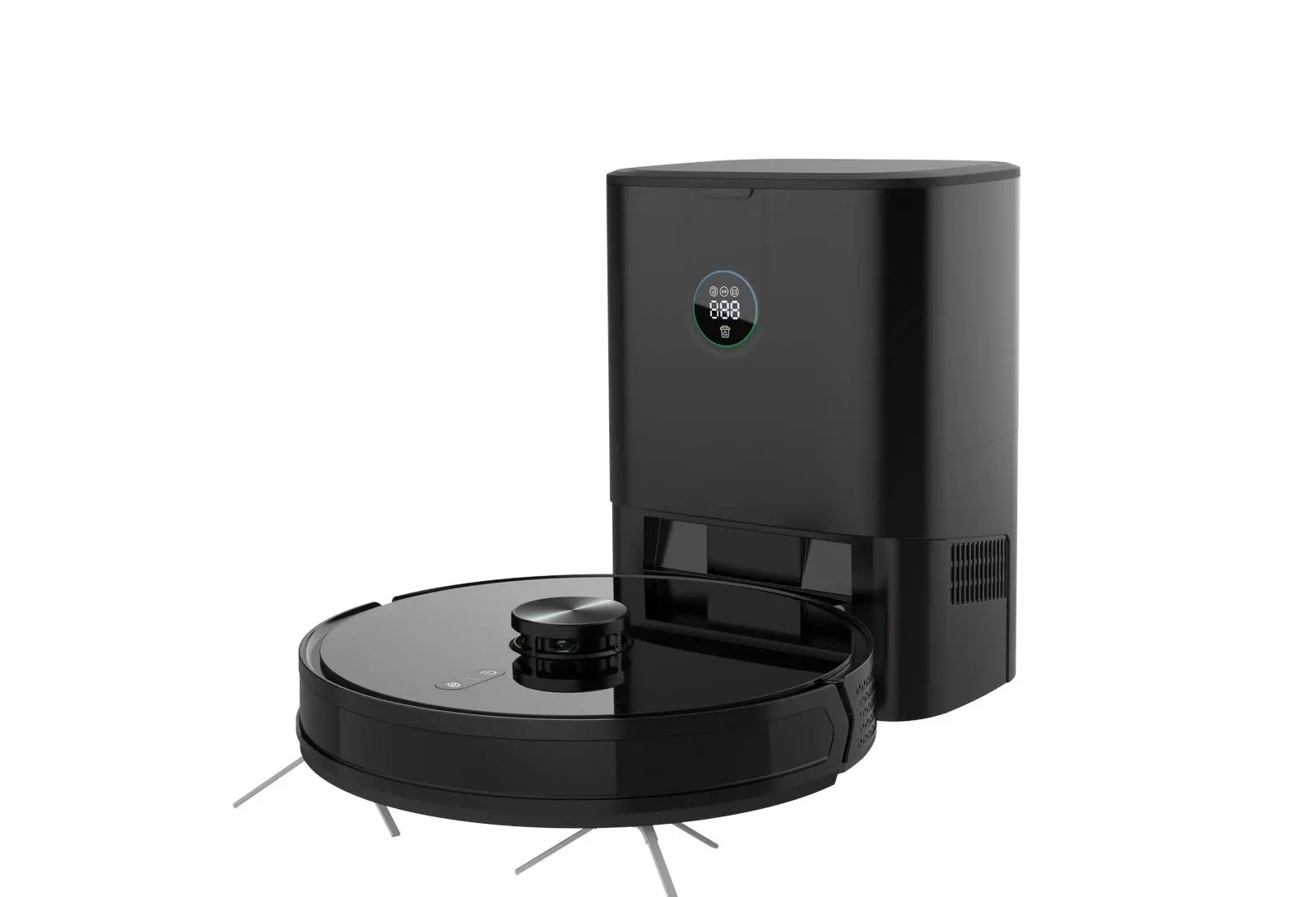 360 Degree LiDAR Scanning Robot Vacuum & Mop with Auto Disposal Station - Home & Garden