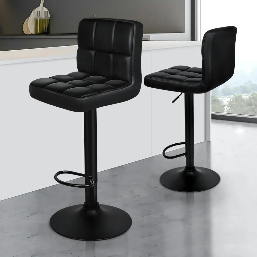 Alfordson Bar Stools L Shape All Black Ralph x2 - Shop Dining Chairs & Bar Stools