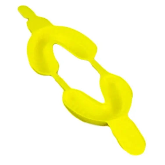 Fluoride Foam Trays Medium Yellow 50 Pieces Dual Arch Bag - Commercial