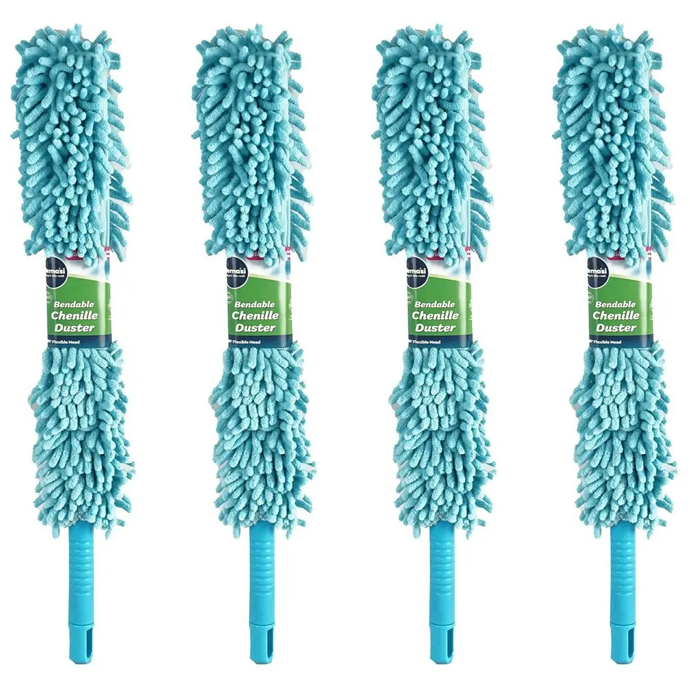 4x kemasi Multipurpose Bendable Chenille Duster Bathroom Kitchen Cleaning - Home & Garden