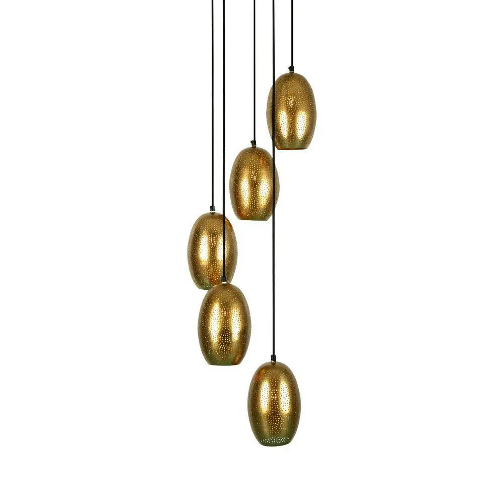 Belle Constellation Ceiling Pendant Light 20cm Hanging Lamp Decor Antique Brass - Home & Garden