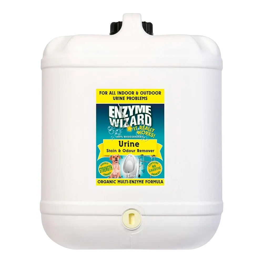 Enzyme Wizard Urine Stain & Odour Remover Tile/Grout Cleaner Indoor/Outdoor 20L - Home & Garden