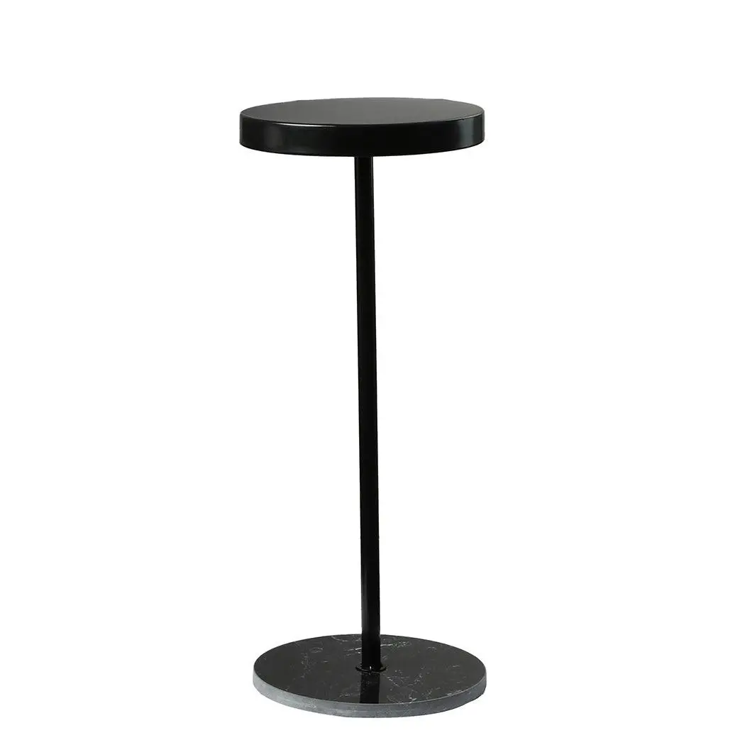 Levede Side Table Tea Coffee Desk Round Marble Base Bedside Sofa Small Minimal - Furniture