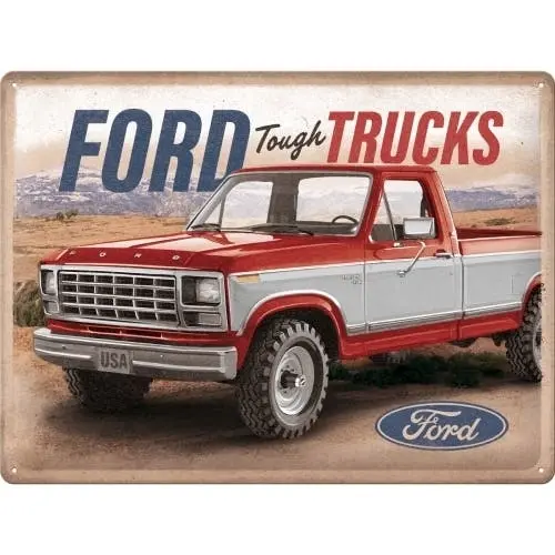 Nostalgic Art Ford Tough Trucks F250 Ranger Special Edition 30x40cm Large Sign - Home & Garden