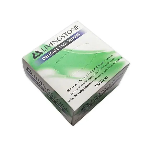Livingstone Science Delicate Task Wipers 19 x 11cm White 280 Pack x30 - Commercial