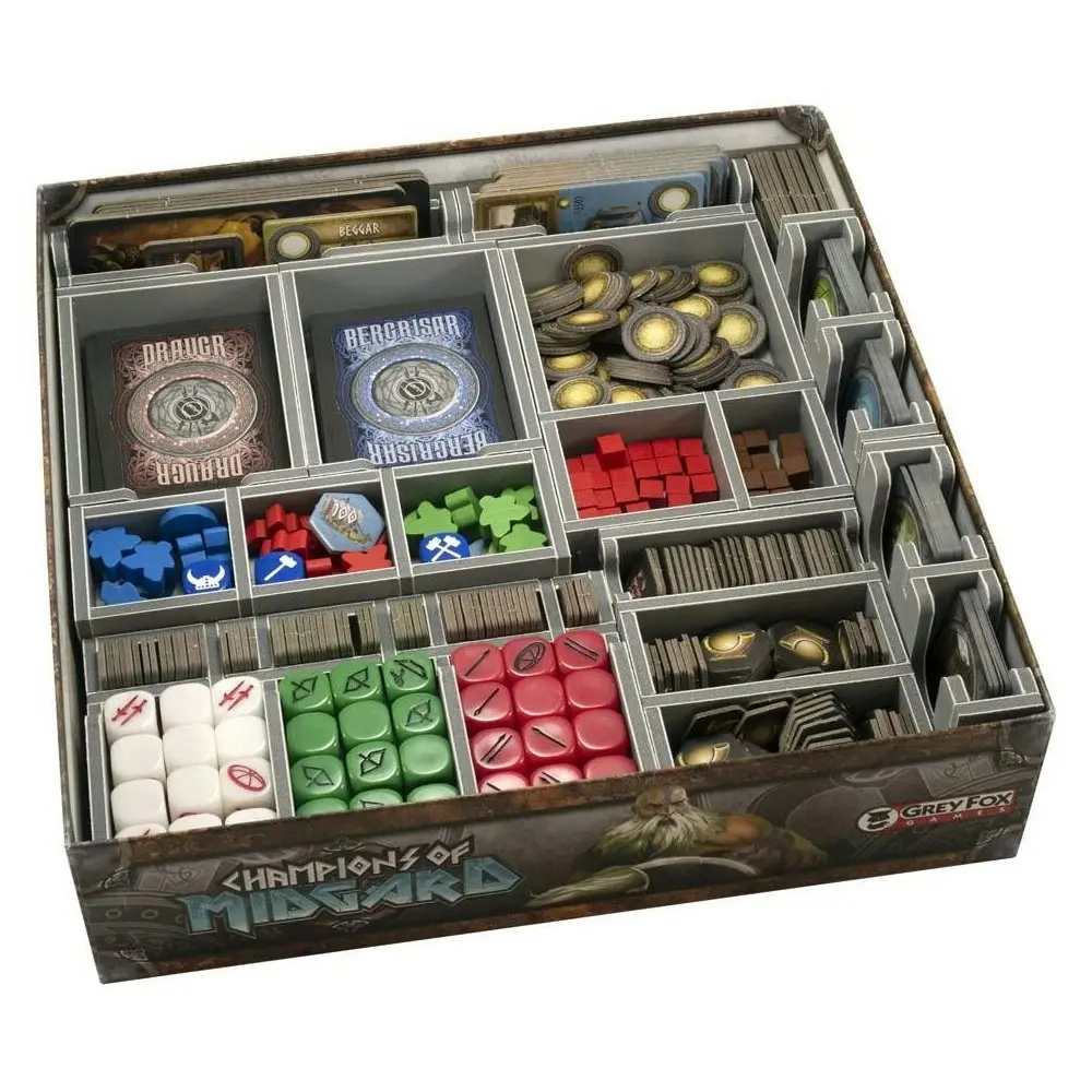 Folded Space Game Inserts Divider Tray Boardgame Organiser Champions Of Midgard - Toys & Games