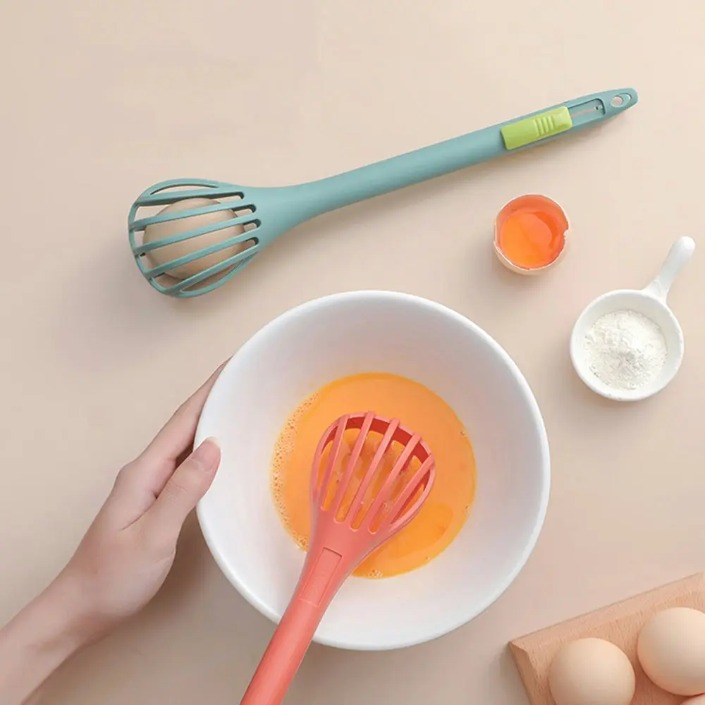 2Pcs Egg Beater Food Tong Hand Whisk Mixer Cream Baking Flour Stirrer Gadget - Home & Garden
