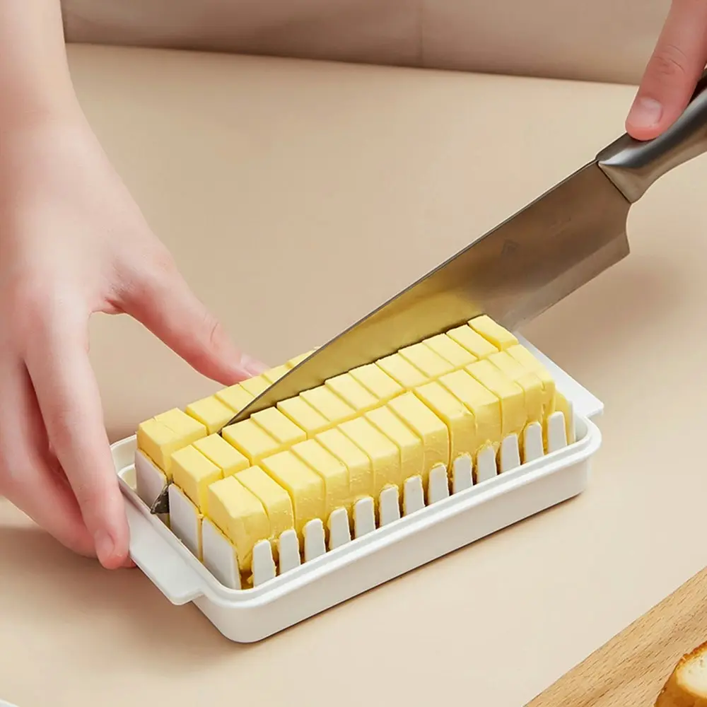 Butter cutting storage box Butter Slicer Butter Container Cheese Cutter - Home & Garden