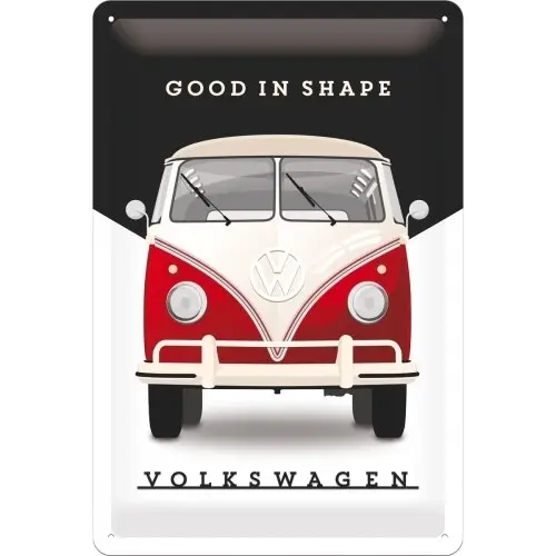 Nostalgic Art 20x30cm Medium Metal Wall Hanging Sign VW Good in Shape Home Decor - Home & Garden