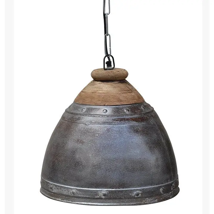 Austin Wood And Iron Rustic Lamp Shade - Home & Garden