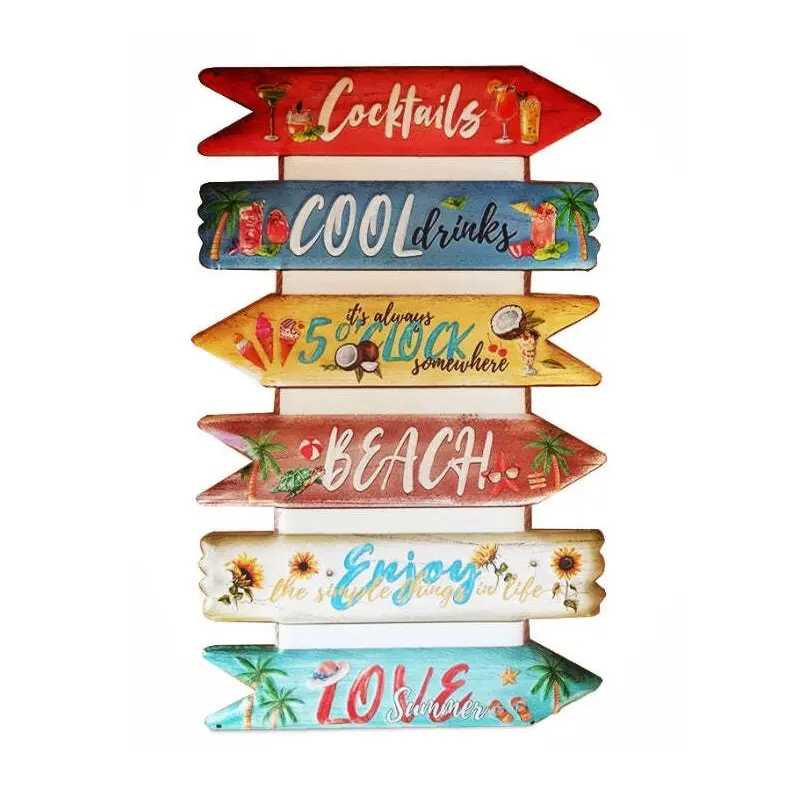 Men's Republic Retro Vintage Style Bar/Man Cave Sign Decor Cocktails 50x30cm - Home & Garden