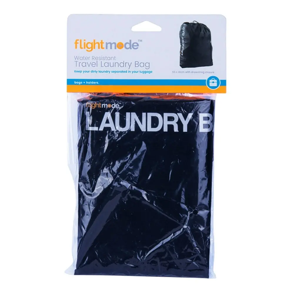 Flight Mode Travel Laundry Bag Gym/Sport Water Resistant Pouch Storage Black - Home & Garden