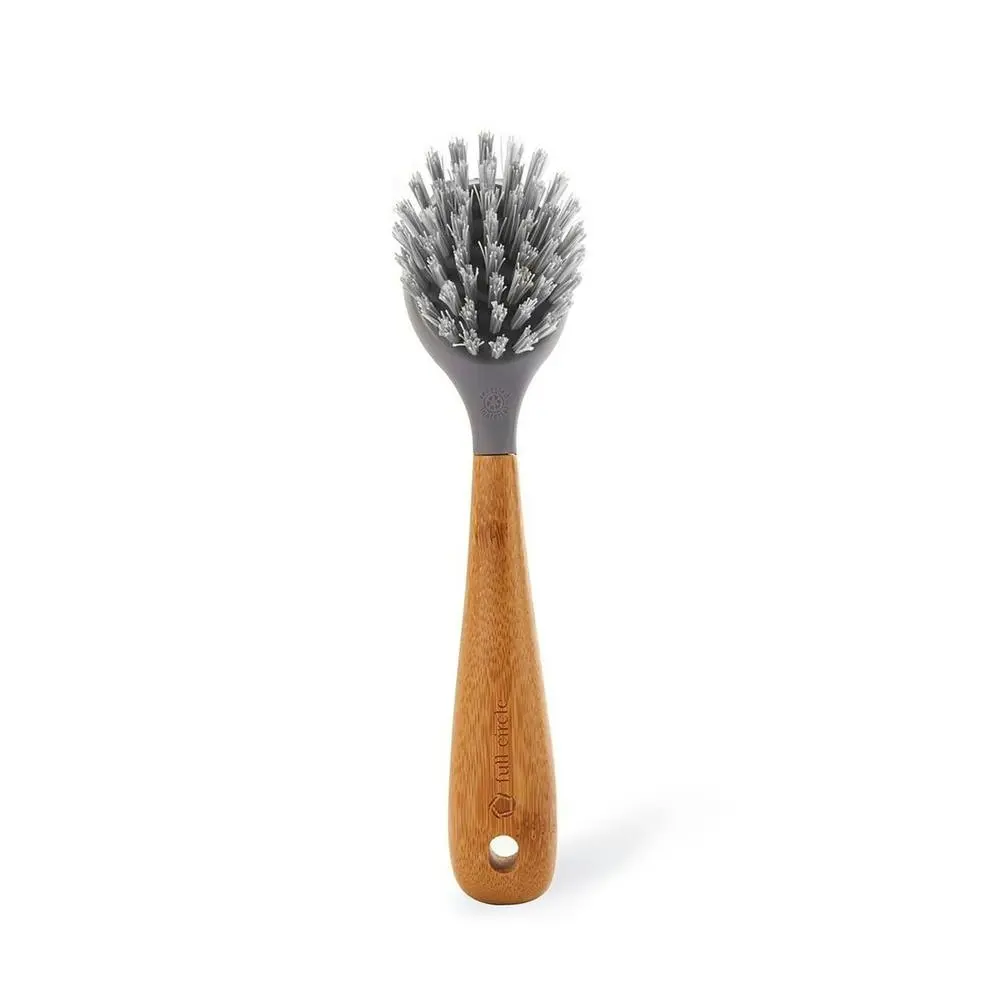 Full Circle Tenacious C Cast Iron Cleaning Brush w/ Scraper Home Cleaner Grey - Home & Garden