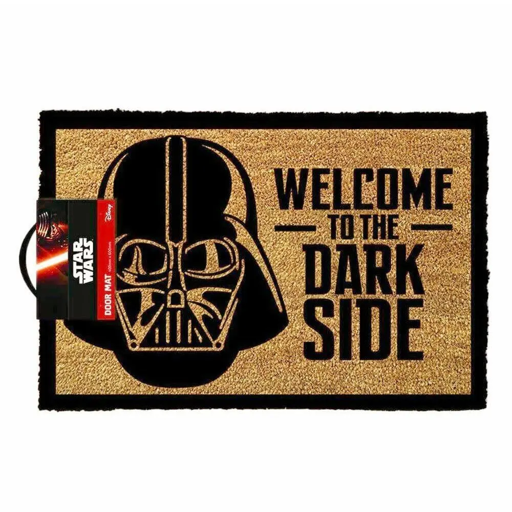 Star Wars 60x40cm Welcome To The Dark Side Door Mat Floor Entrance Rug Brown - Home & Garden
