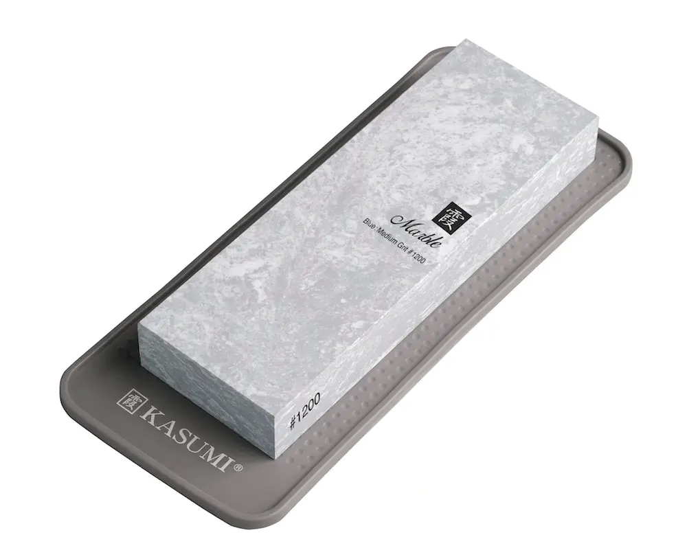 Kasumi Marble Whetstone Sharpener | 1200 Grit Medium - Home & Garden