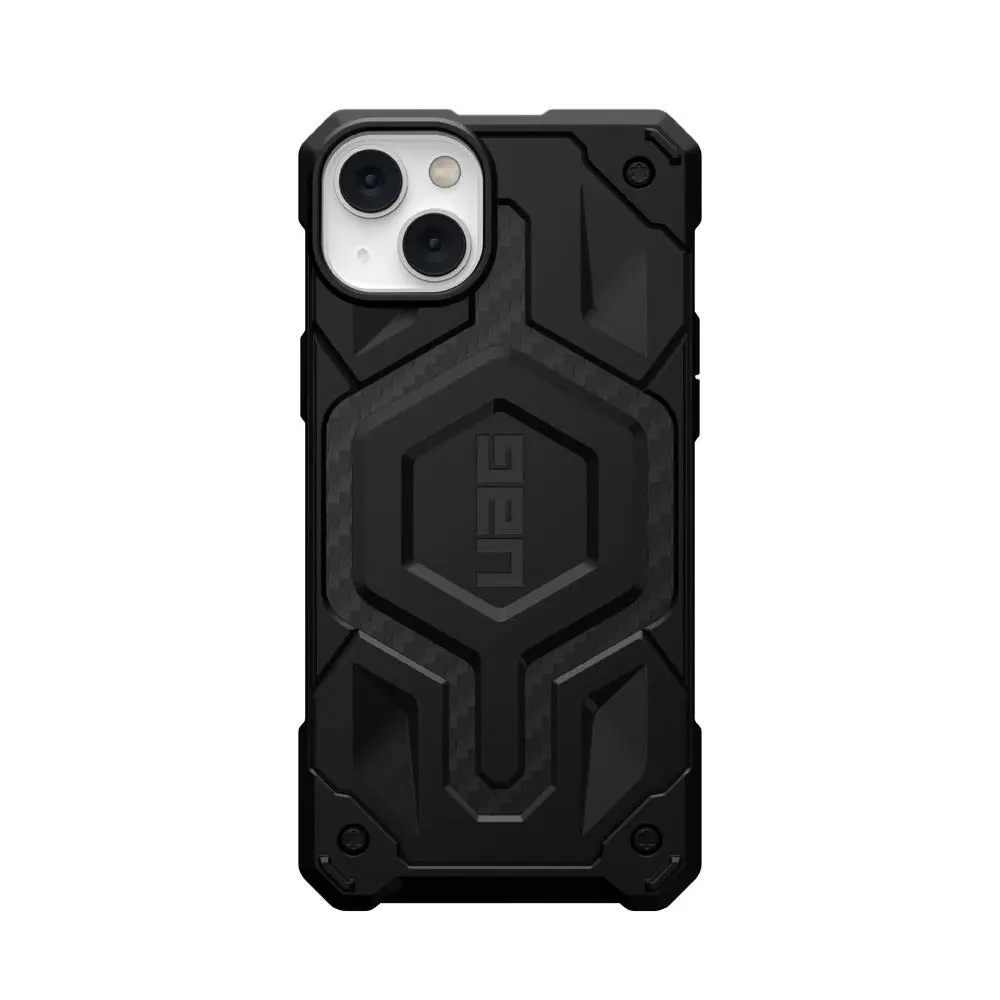 Urban Armour Gear Monarch MagSafe Case Cover For iPhone 14 Plus Carbon Fiber - Electronics