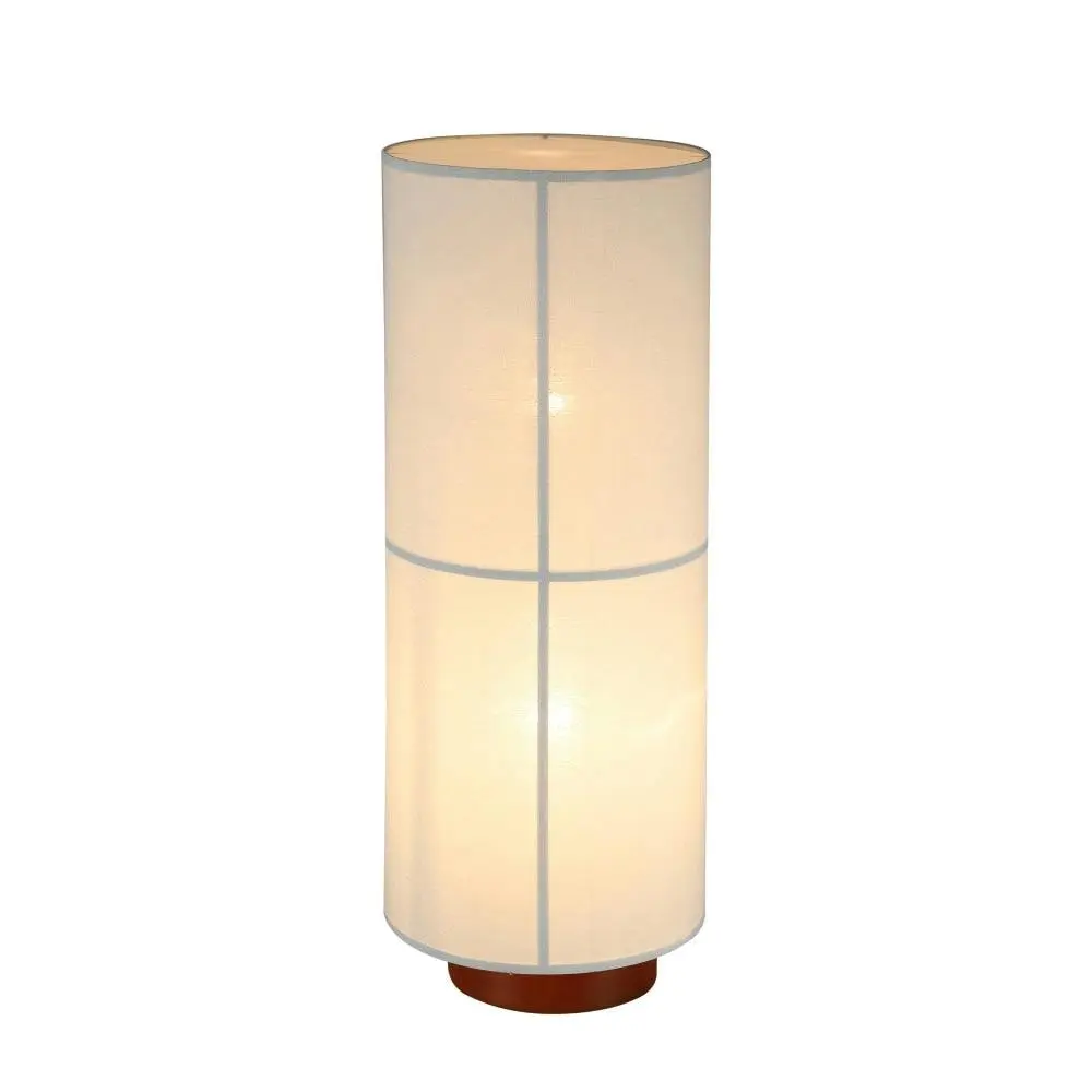 Matilda Modern Classic Linen Shade Metal Floor Lamp Light White - Home & Garden
