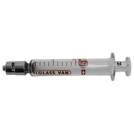 Livingstone Glass Syringe 2ml Luer Lock Metal Tip Concentric Nozzle - Commercial