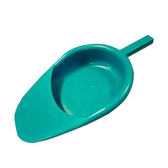 Aptaca Bedpan Slipper Type, 2.5 Litres, Green, Autoclavable to120 Degrees Celsius, GST Free, Made in Italy - Commercial