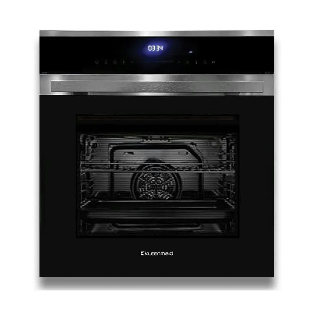 Kleenmaid 60cm Multifunction Convection/Fan Forced Oven 82L OMF6041X Black Glass - Home & Garden