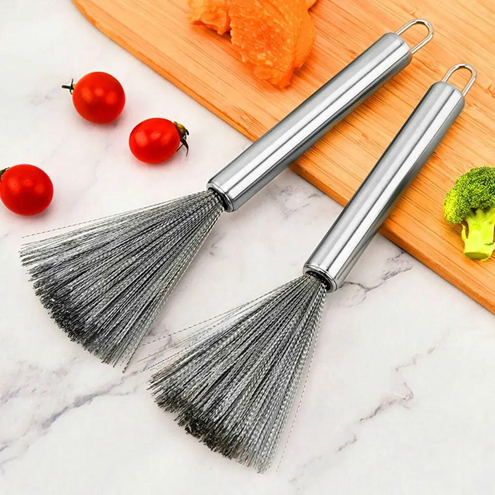 2 Pack Kitchen Brush Stainless Steel Cleaning Brush For Tumblers Dishes Pans - Home & Garden