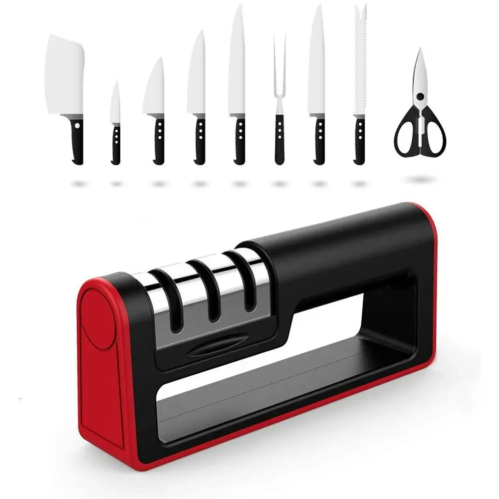 Household Quick Sharpener Kitchen Level 3 Sharpening Tool - Home & Garden
