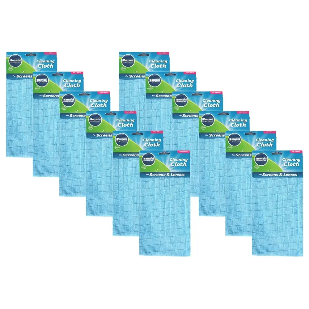 12x kemasi Screen & Lenses Polishing Cloth Home Dishwashing/Bathroom Cleaning - Home & Garden