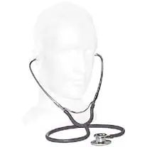 Livingstone Dual Head Stethoscope Latex Free Gray Tube - Commercial