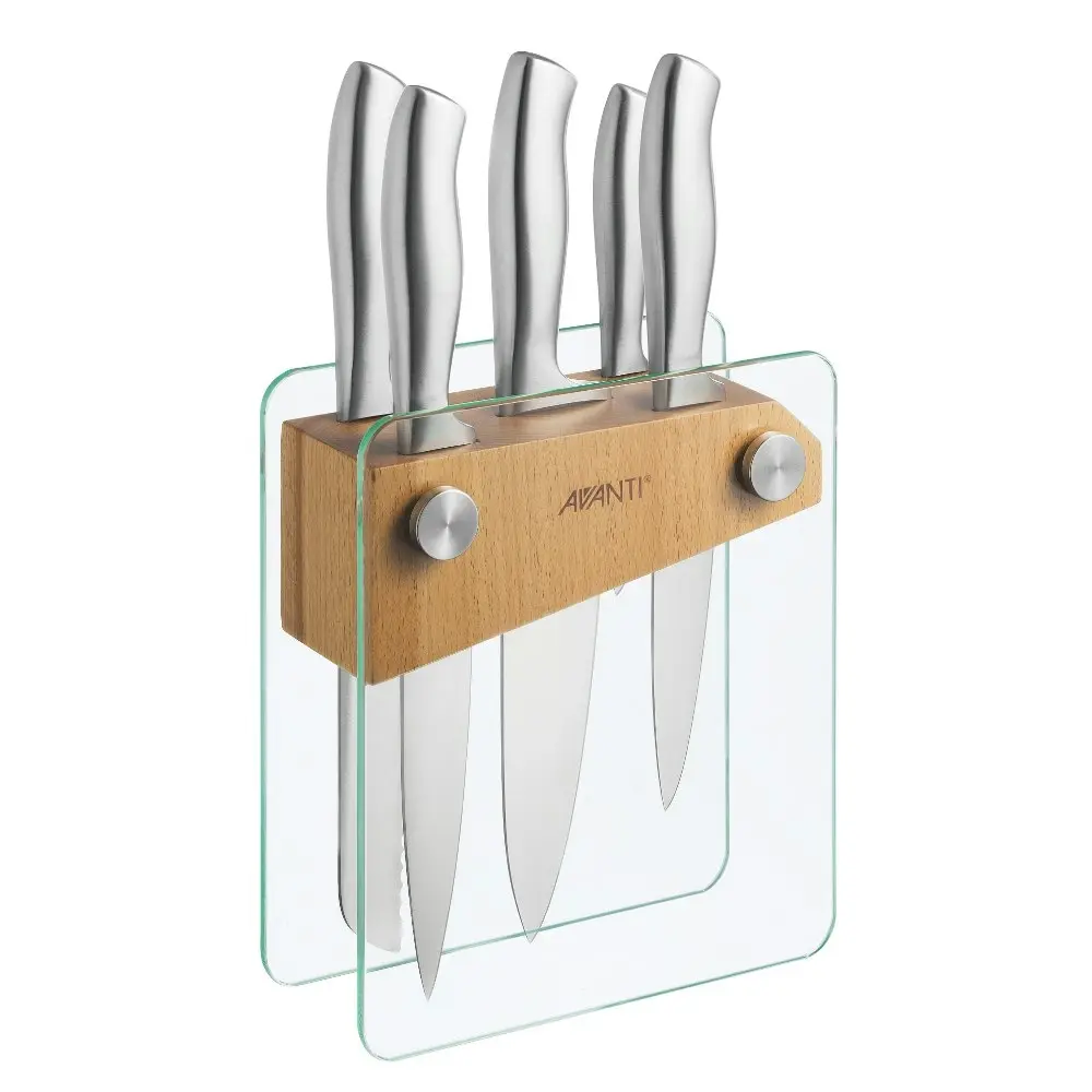 Avanti Tempo 6pc Knife Block Set | 6 Piece Kitchen Knives - Kitchenware - Save up to 70%
