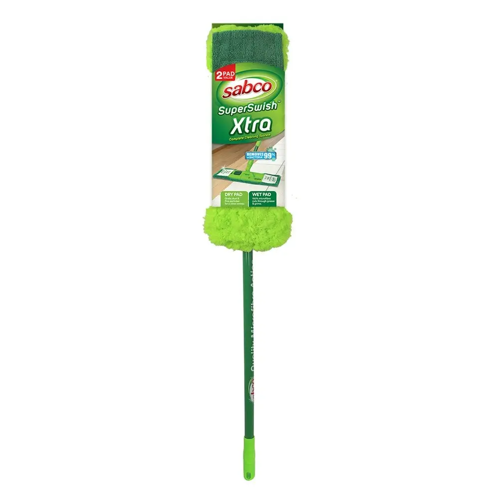 Sabco SuperSwish Xtra Complete Cleaning System Wet & Dry Microfibre Mop - Home & Garden