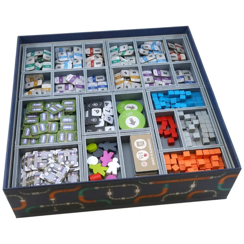 Folded Space Game Inserts Divider Tray Boardgame Organiser Box For Pipeline - Toys & Games