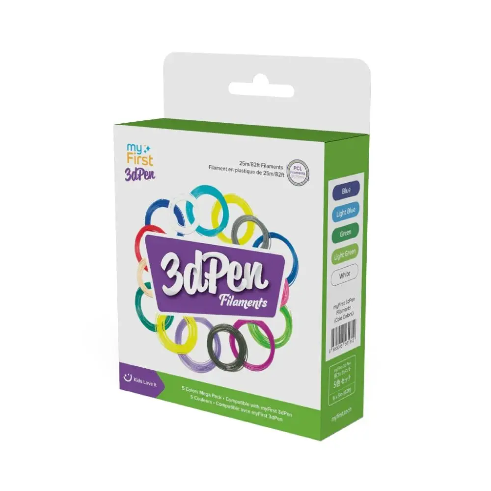 myFirst 3D Pen Cold Colour Filament 5 Pk - Hobbies