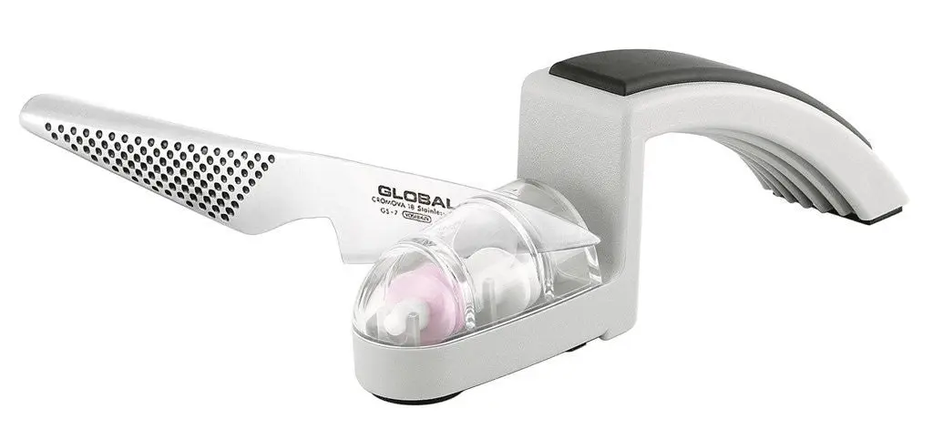 Global Minosharp Ceramic Water Knife Sharpener 2 Wheel - Home & Garden