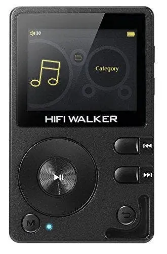 HIFI WALKER H2 High Resolution Lossless Bluetooth FLAC WAV Digital Audio Player Portable with 16GB microsd Card and HD Audio Earphone - Electronics