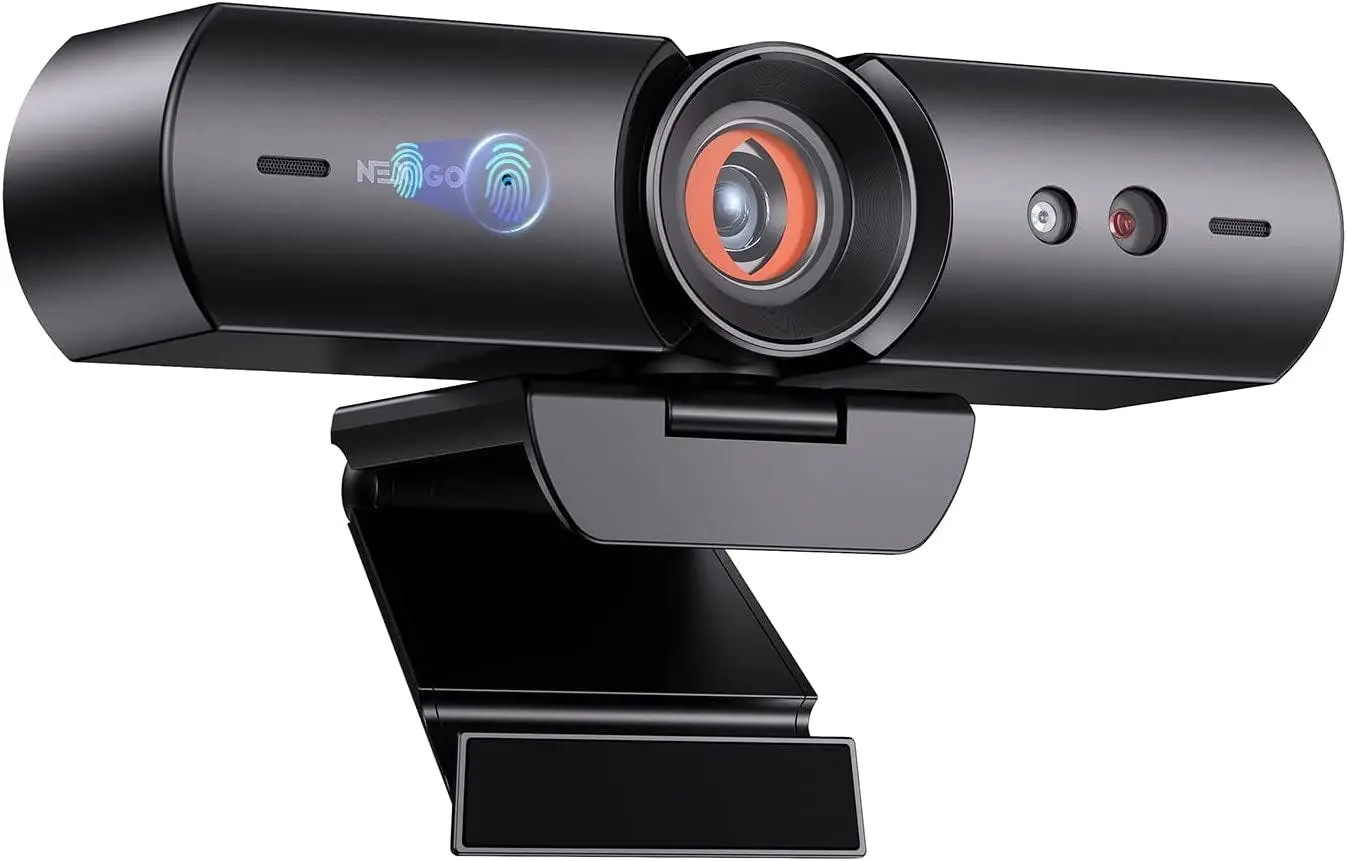 Nexigo Hellocam, 1080P Webcam with Windows Hello, True Privacy, Automatic Electronic Shutter, Computer Camera, Microphone, Facial Enhancement, HD USB Web Cam - Photography